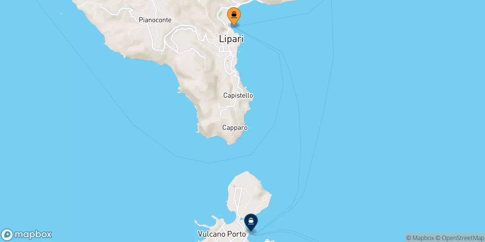 Ferries de Lipari a Vulcano