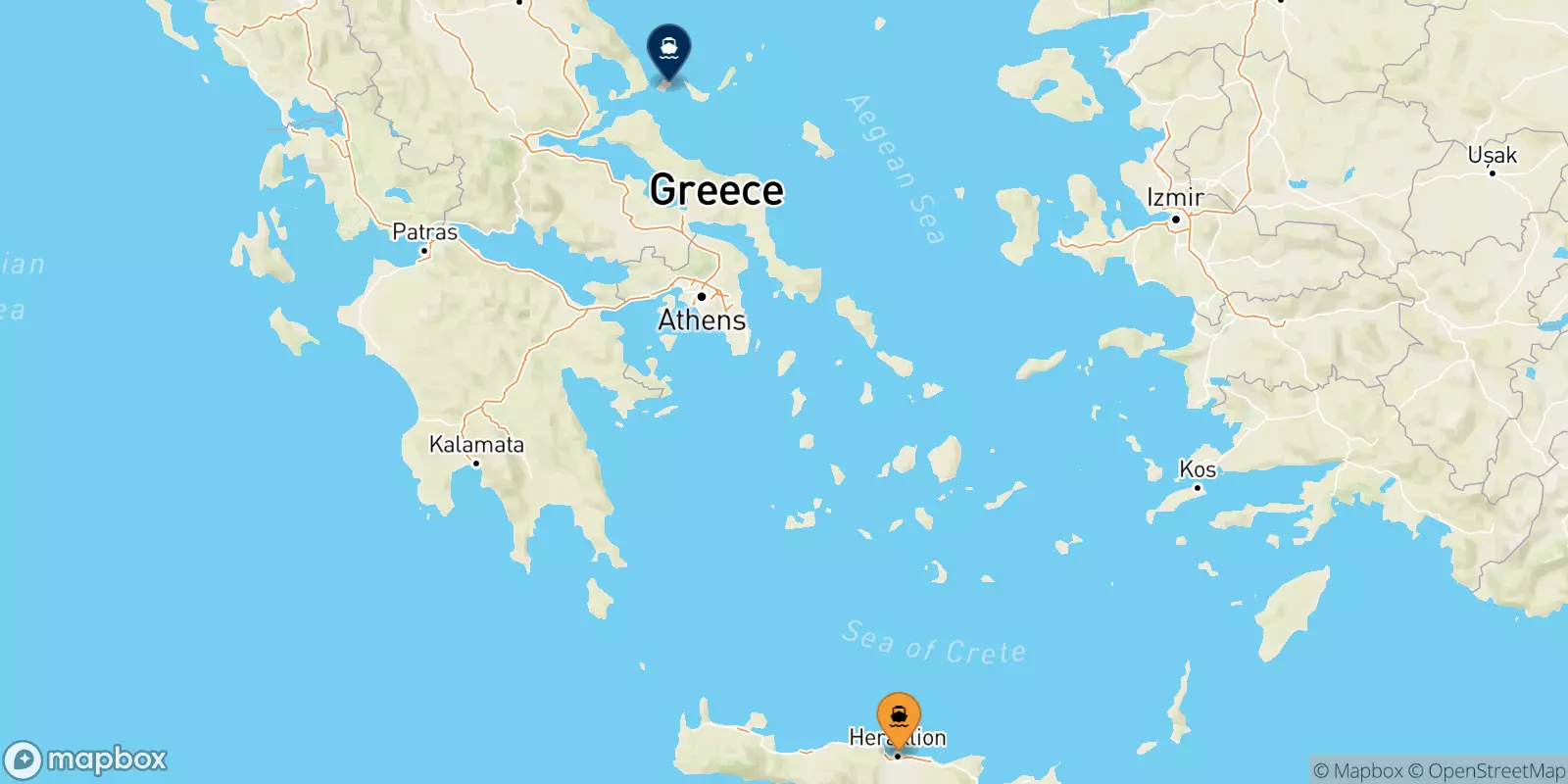 Ferries de Heraklion a Skiathos