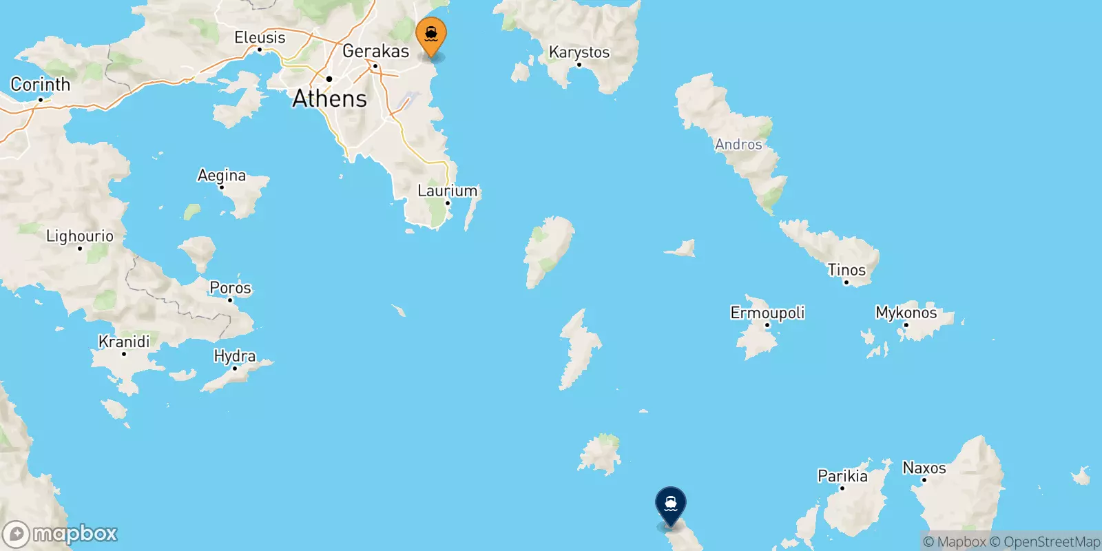 Ferries de Rafina a Sifnos