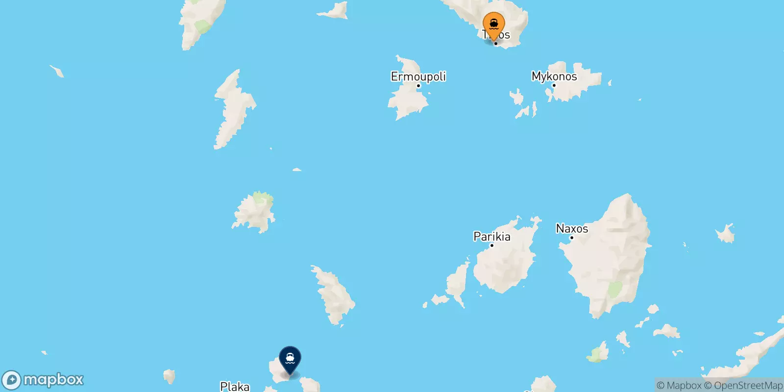 Ferries de Tinos a Kimolos