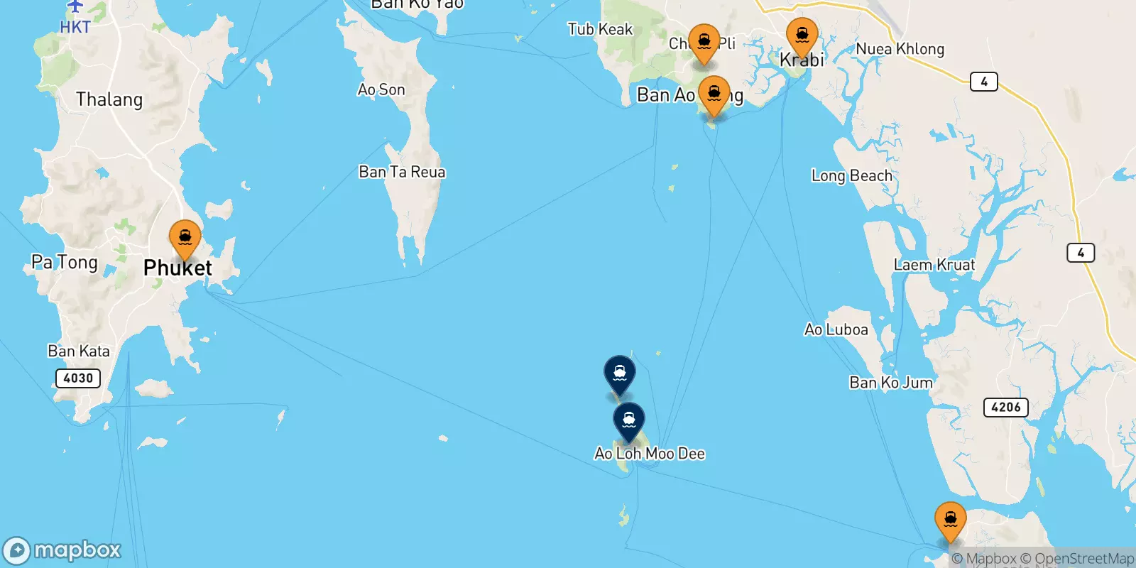 Ferries a Islas Phi Phi