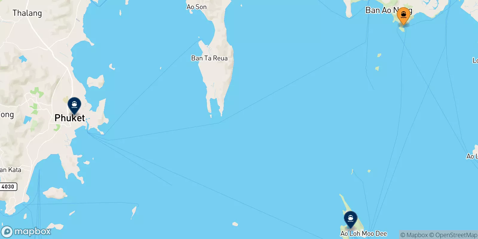 Ferries de East Railay Bay Beach Floating Pier a Tailandia