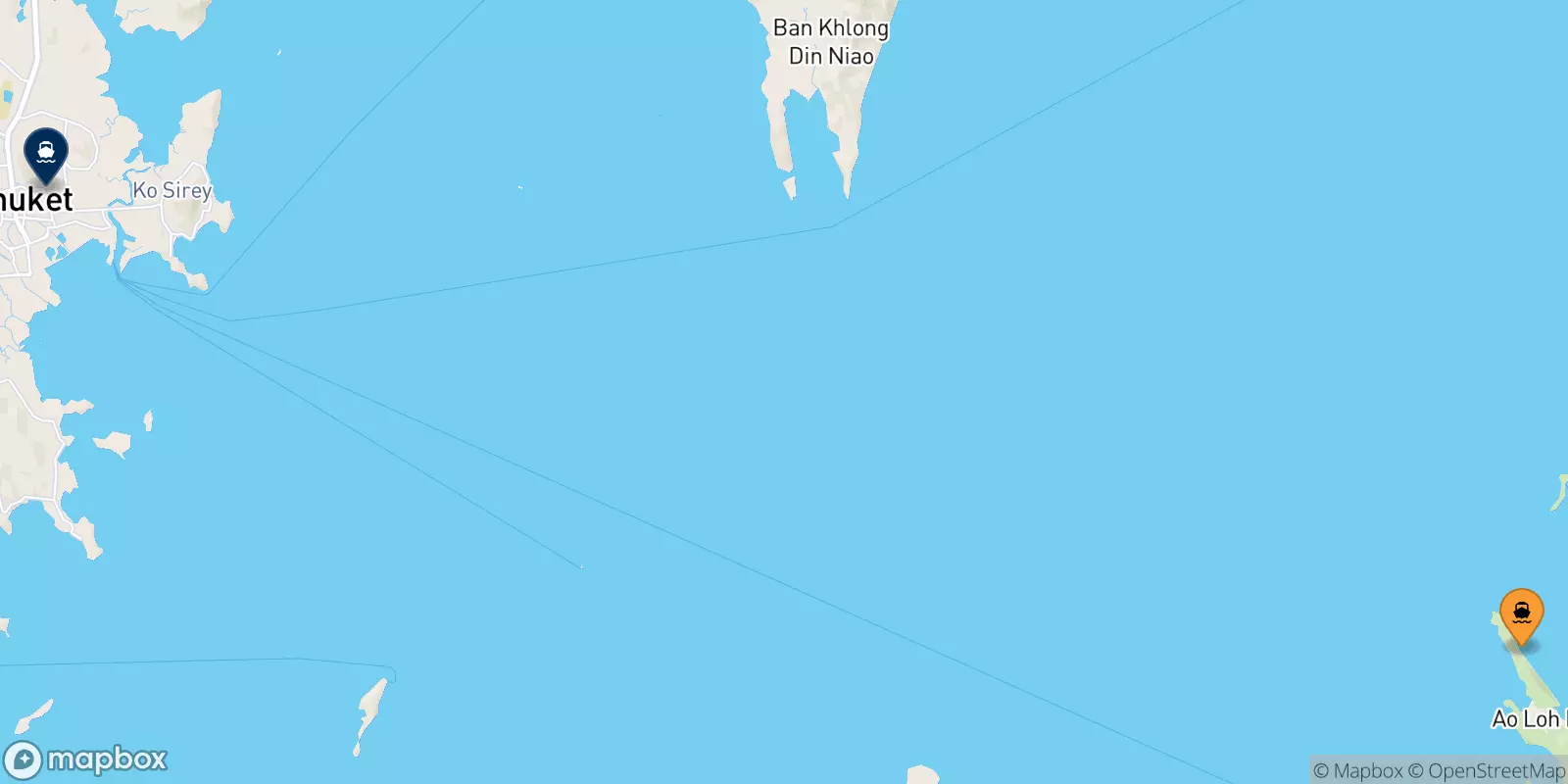 Ferries de Koh Phi Phi (Laemtong Beach) a Phuket (Rassada Pier)