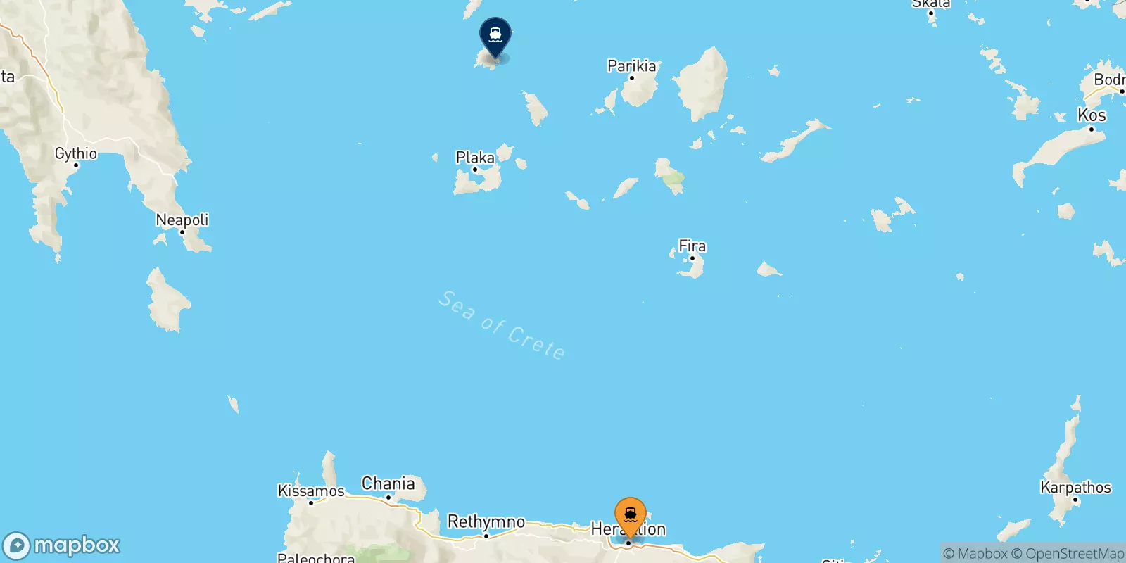 Ferries de Creta a Serifos